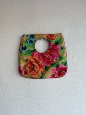 Giannini Floral Cutout Handle Bag Colorful Y2K Retro Handbag Flowers Purse